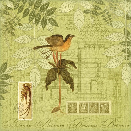 Двусторонняя бумага для скрапбукинга Birds in Paradise 30х30 см от Graphic 45