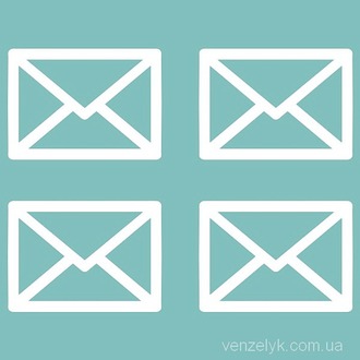 Чіпборд "Конвертики", розмір 14 * 19 мм