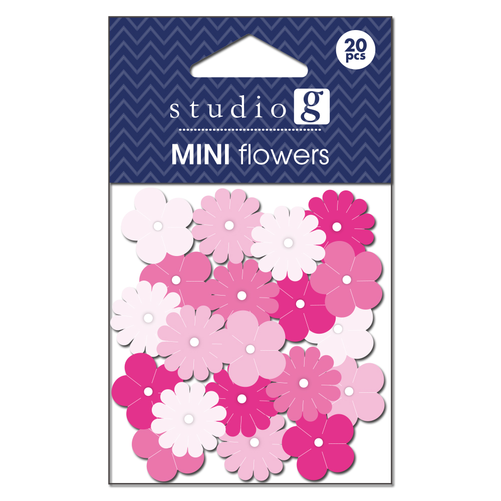Набір квіточок Everyday Pinks, 20 шт від компанії StudioG