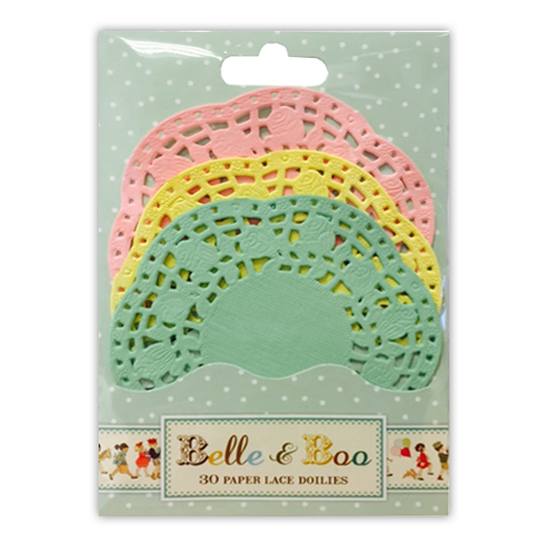 Набор бумажных салфеток Belle and Boo 3 шт, 11 см от Dovecraft