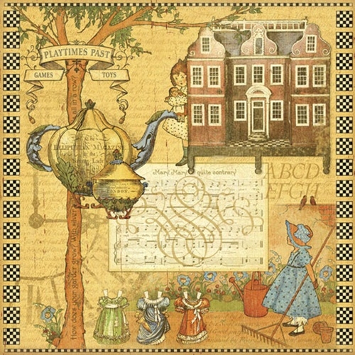 Двусторонняя бумага для скрапбукинга 30х30 см Mary, Mary Quite Contrary от Graphic 45