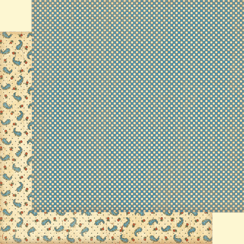 Двусторонняя бумага для скрапбукинга 30х30 см Hopscotch от Graphic 45