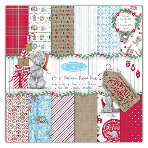 Набір односторонньої паперу Me To You Christmas, 20 * 20 см, 12 аркушів від Dovecraft