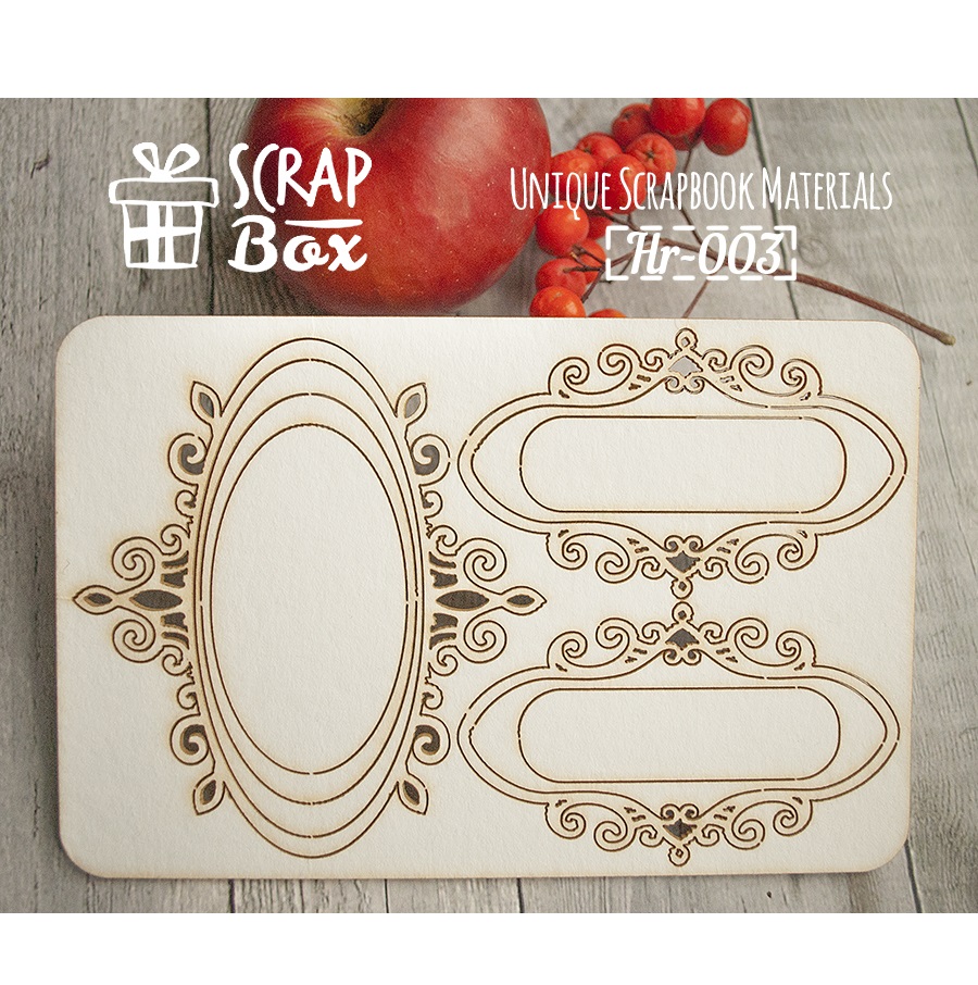 Набір чіпбордов "Вінтажні рамочки" №1, розмір 100 * 150 мм від Scrapbox