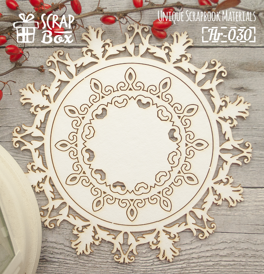 Чіпборд "Мереживні рамки", розмір 125 * 125 мм від Scrapbox