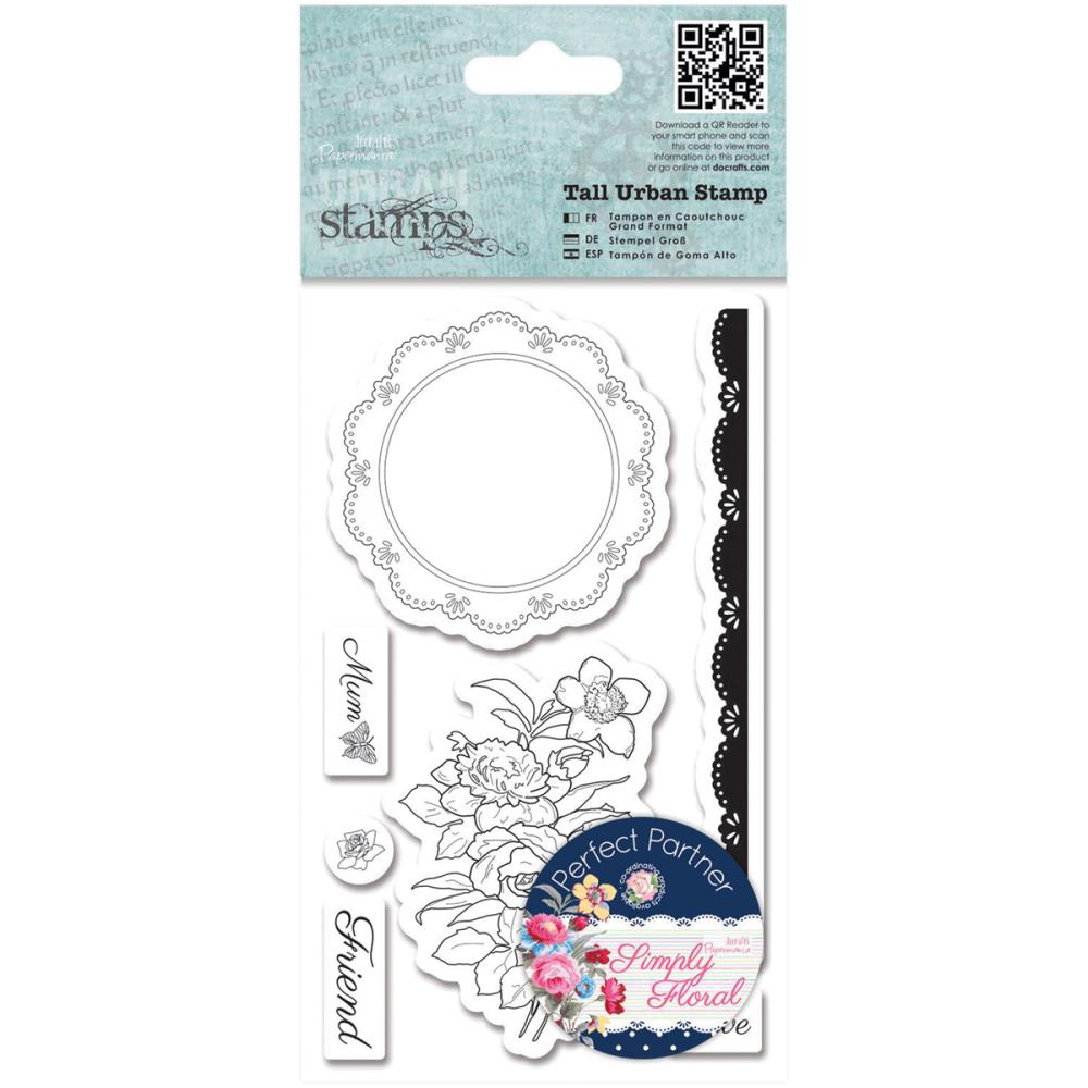 Набор штампов Simply Floral Tall Urban 15х9 см, papermania