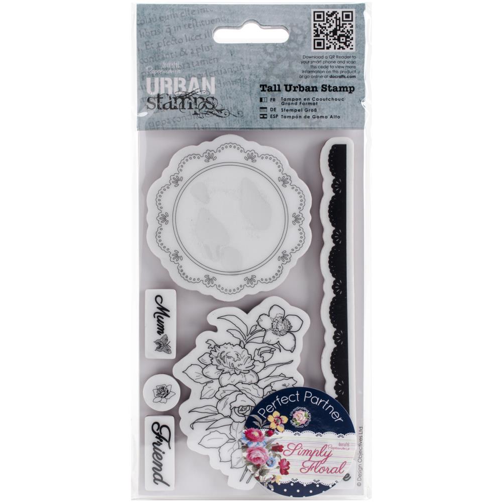 Набор штампов Simply Floral Tall Urban 15х9 см, papermania