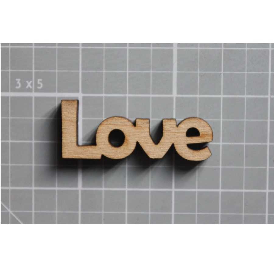 Деревянная фигурка Love 41*16 мм от ScrapStudio