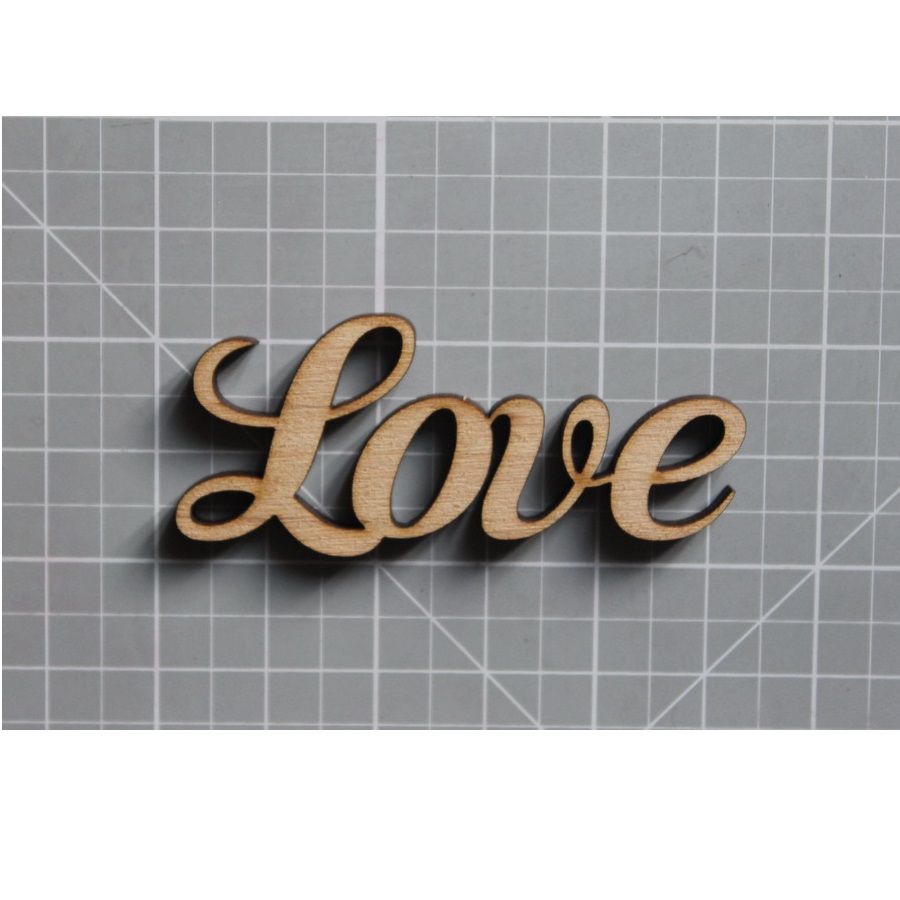 Деревянная фигурка Love 65*28 мм от ScrapStudio
