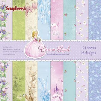 Набір паперу Чарівна країна 15х15 см 24 листа від ScrapBerry's