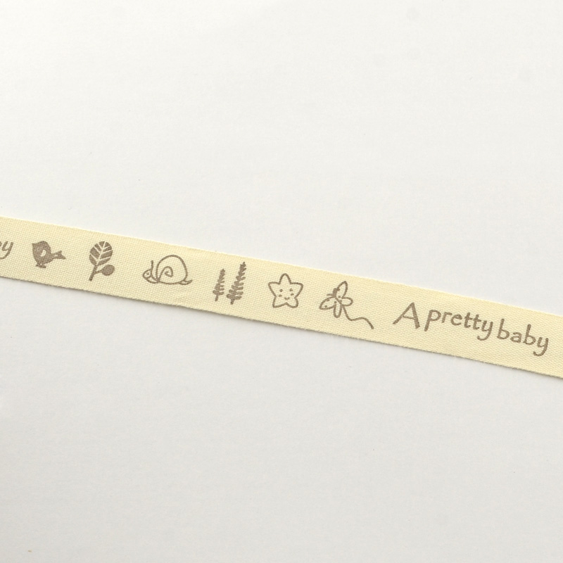 Бавовняна стрічка A pretty baby, 15мм, 1,8 м