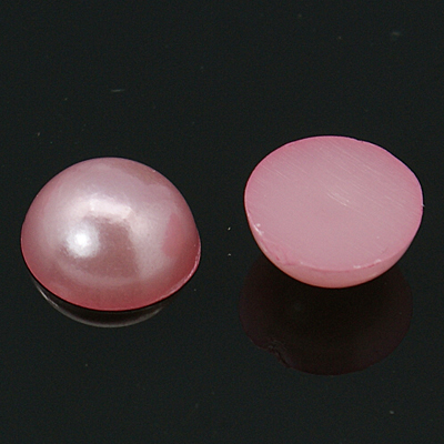Набор полужемчужин розового цвета, 5 мм, 50 шт.