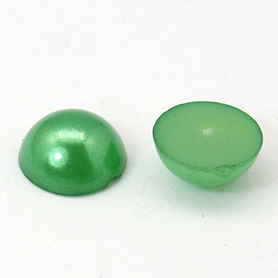 Набор полужемчужин зеленого цвета, 5 мм, 50 шт.