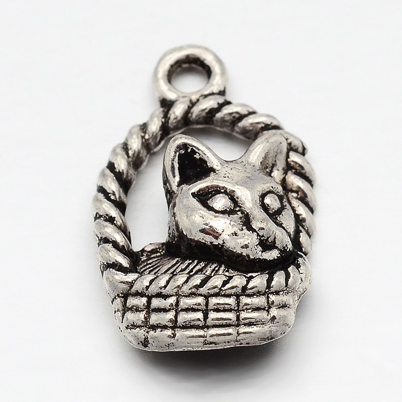 Набір підвісок Вірний друг, античне срібло, 10 шт.