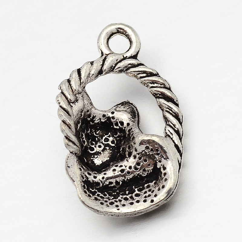 Набір підвісок Вірний друг, античне срібло, 10 шт.