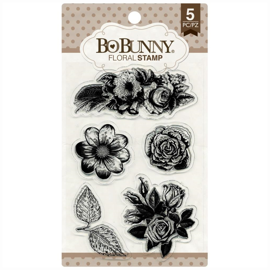 Набір штампів Floral, 5 шт, Bo Bunny