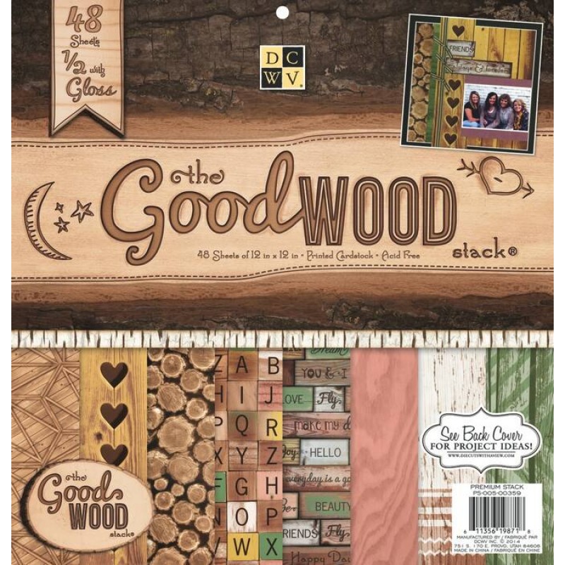 Набір паперу Good Wood, 30 * 30 см, 24 листа від DCWV