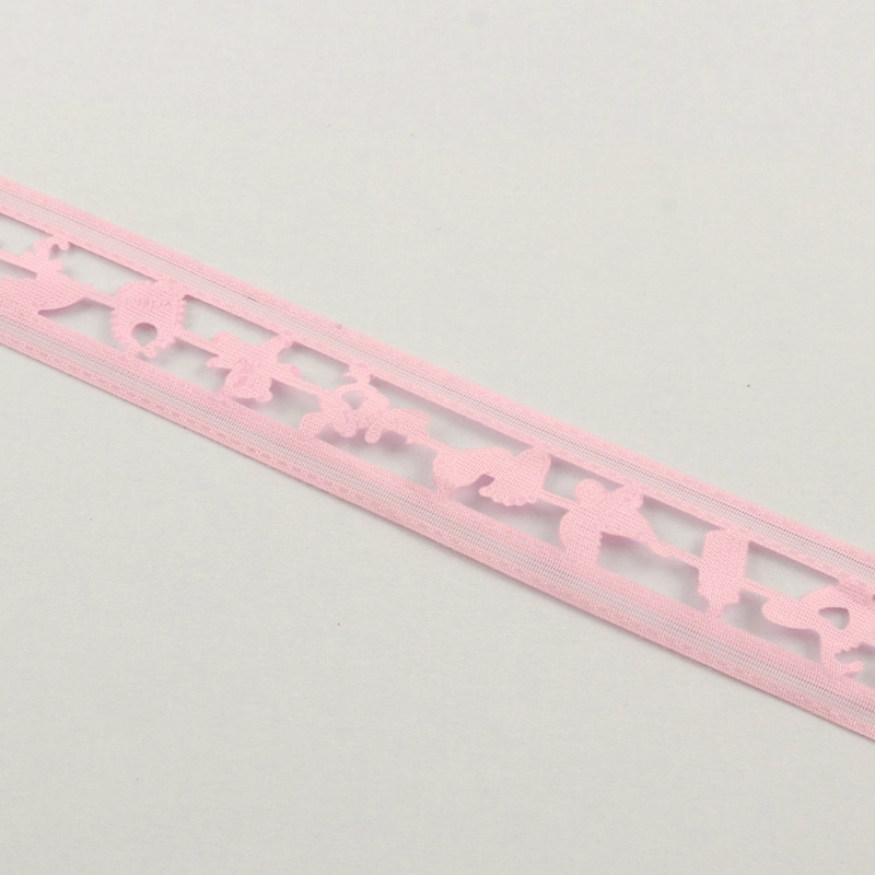 Стрічка - висікання Для малятка, рожевий, 22 мм, 90 см