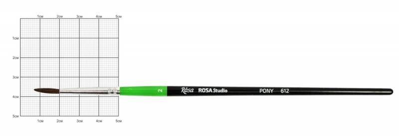 Поні круглий, 612, № 2, к.р. пензель ROSA Studio