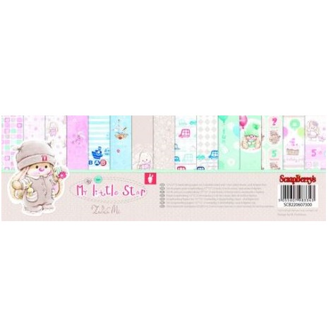 Набор бумаги "Зайка Ми. Малыши", 30.5*30.5 см , 9 листов от ScrapBerry's