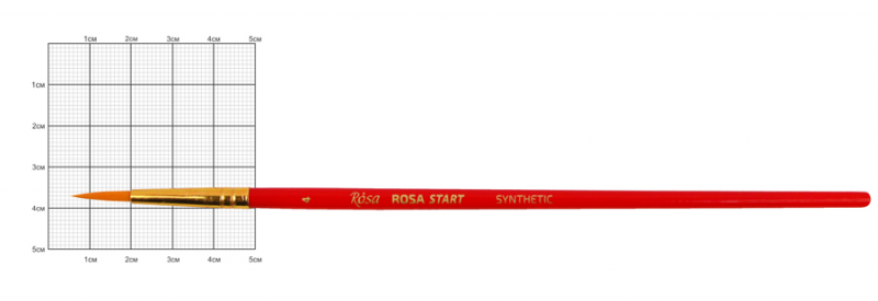 Синтетика кругла, № 4, к.р. пензель ROSA START