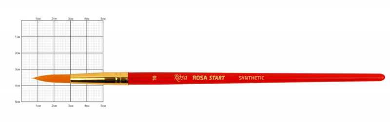 Синтетика кругла, №10, к.р. пензель ROSA START