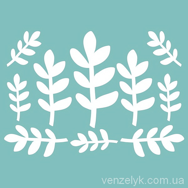 Чипборд Набор “Флора 04” от 30 до 60 мм от Вензелик