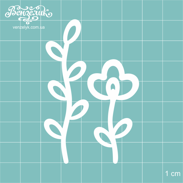 Чипборд Набор “Флора 10” 51, 71 мм от Вензелик