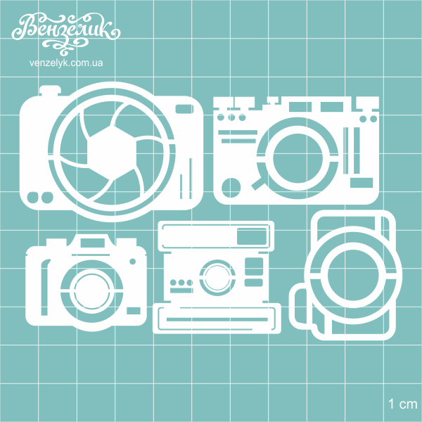 Чіпборд Набір фотоапаратів 02 від 31 до 47 мм від Вензелік