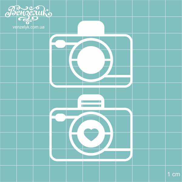 Чіпборд Набір фотоапаратів 1 шт 40x50 мм від Вензелік