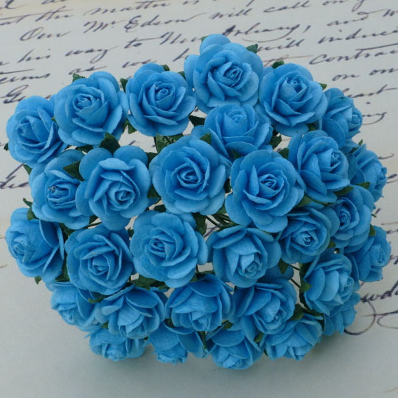 Набір троянд LIGHT TURQUOISE 15 мм, 10 шт.