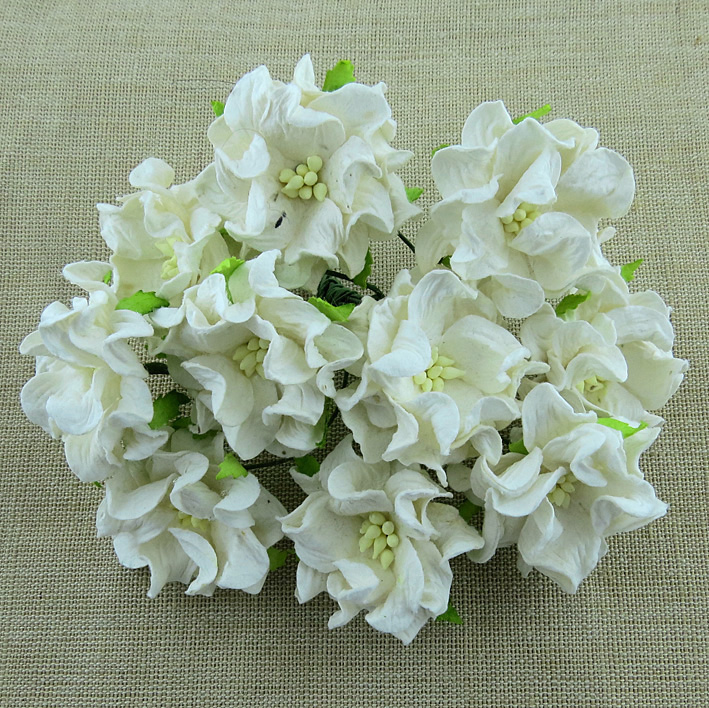 Декоративна квітка гарденії IVORY, 4 см., 1 шт.
