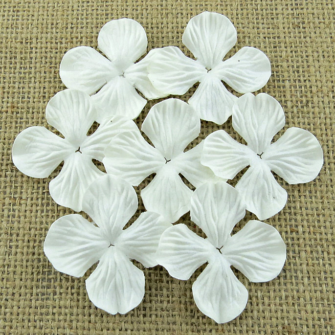 Набор гортензий WHITE 35 мм, 10 шт.