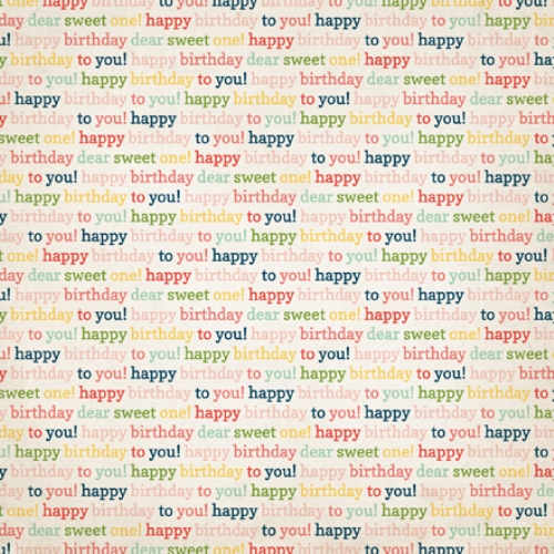 Скраппапір двосторонній Birthday Words 30х30 від Carta Bella