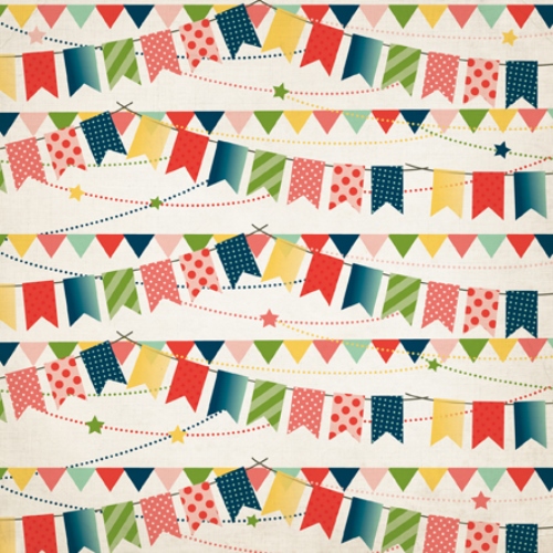 Скраппапір двосторонній Birthday Banner 30х30 від Carta Bella