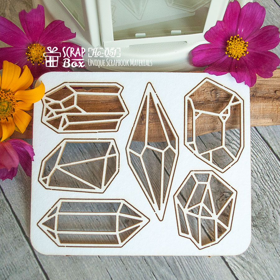 Чіпборд кристали 85 x 100 мм від Scrapbox