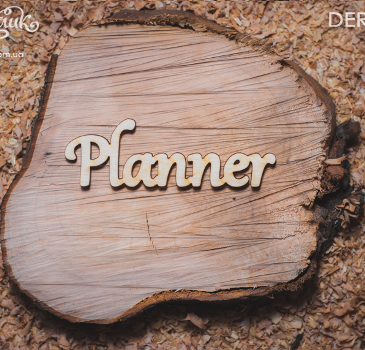Деревянное украшение "Planner", размер 92*30 мм от Вензлик