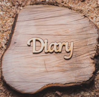 Дерев'яне прикраса "Diary", розмір 68 * 33 мм від Вензлік