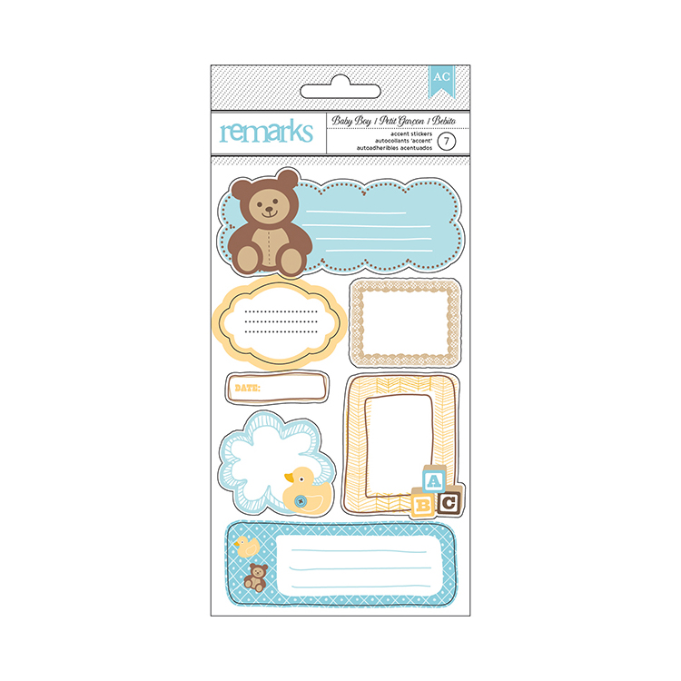 Наклейки Baby Boy Frame, American Crafts