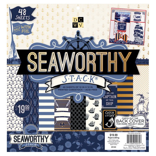 Набор бумаги Seaworthy, 30х30 см, 24 листа от DCWV
