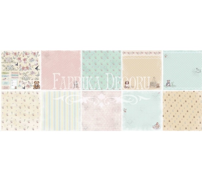 Набор скрапбумаги Baby Shabby, 30.5*30.5 см от Фабрика Декора