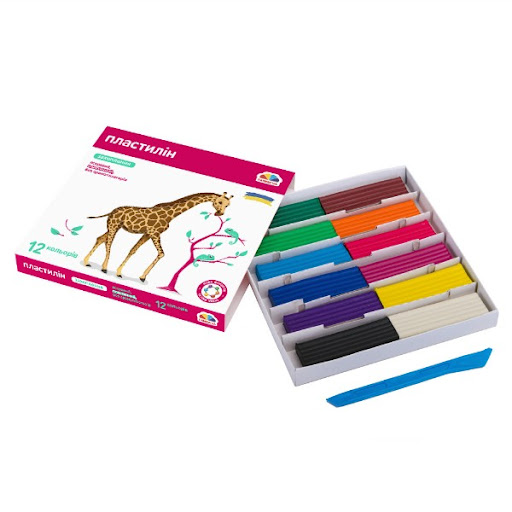 Набір пластиліну дитячого Захоплення, 12 кольорів, 192 г, ГАММА