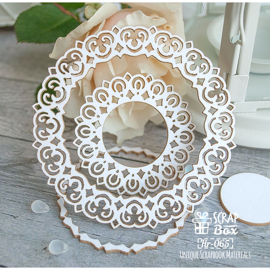 Чіпборд Набір ажурних рамок, 90 * 90 мм від Scrapbox