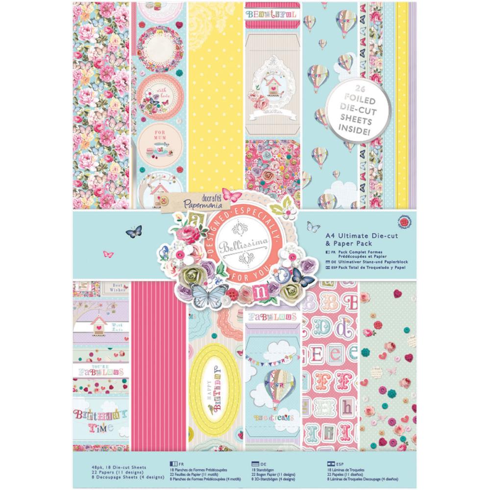Набір паперу Bellisima А4, 48 аркушів від Papermania