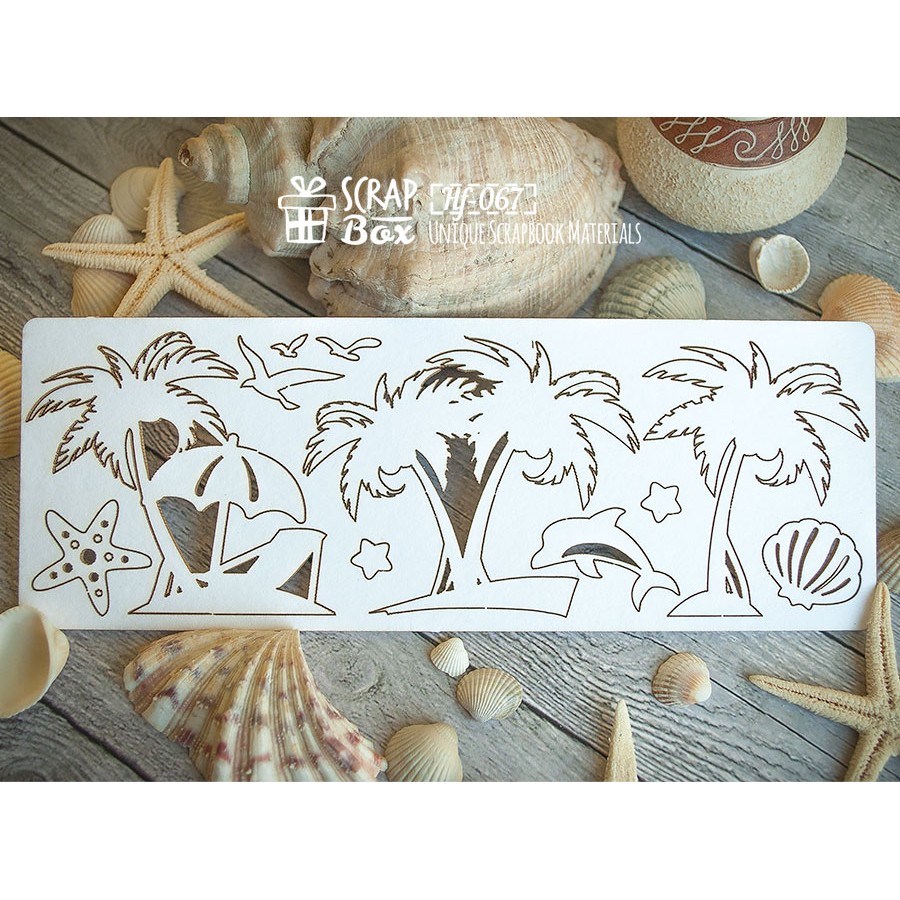 Чіпборд набір "Острівний", розмір 189 * 70 мм від Scrapbox