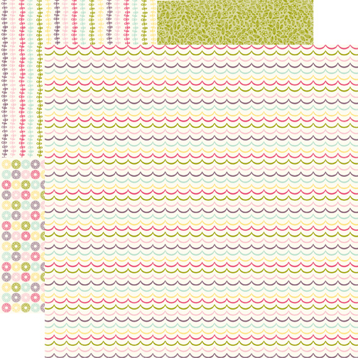 Двусторонняя бумага Whimsy Scallop 30х30 см от Echo Park