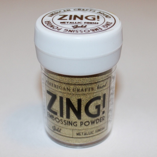 Пудра для ембоссінга Metallic Gold Zing! золотого кольору від American Crafts