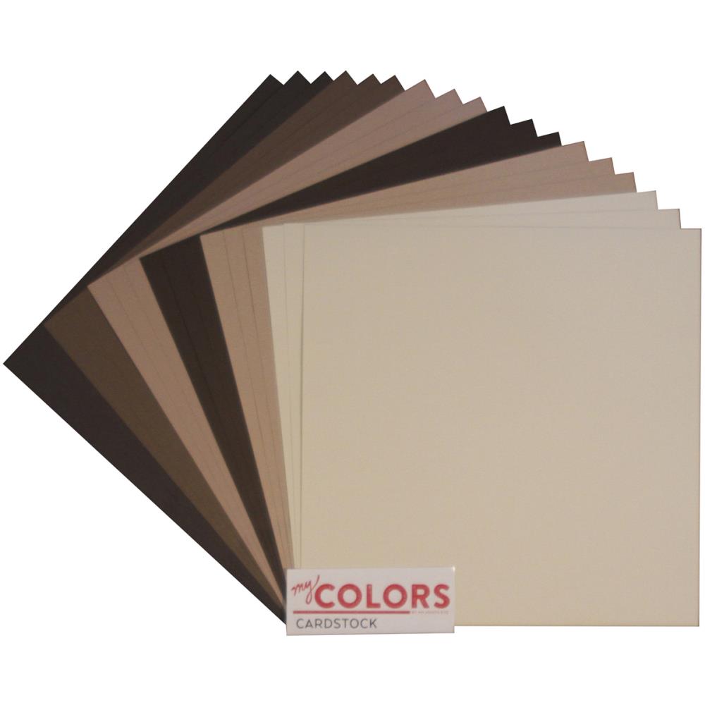 Набір текстурного кардстока Brown Tones, 30 * 30 см, 6 шт, 216 г / м2 від My Mind's Eye