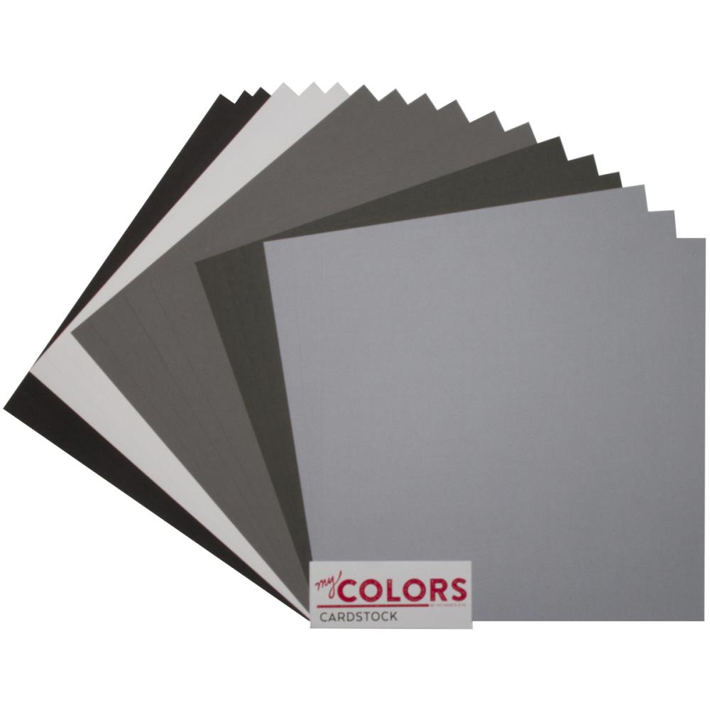 Набір текстурного кардстока Gray Tones, 30 * 30 см, 6 шт, 216 г / м2 від My Mind's Eye