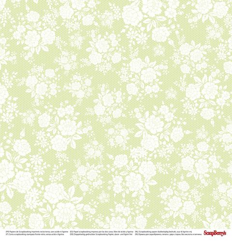 Аркуш паперу Ажур, 30 * 30 см, 190 г / м2 від ScrapBerry's